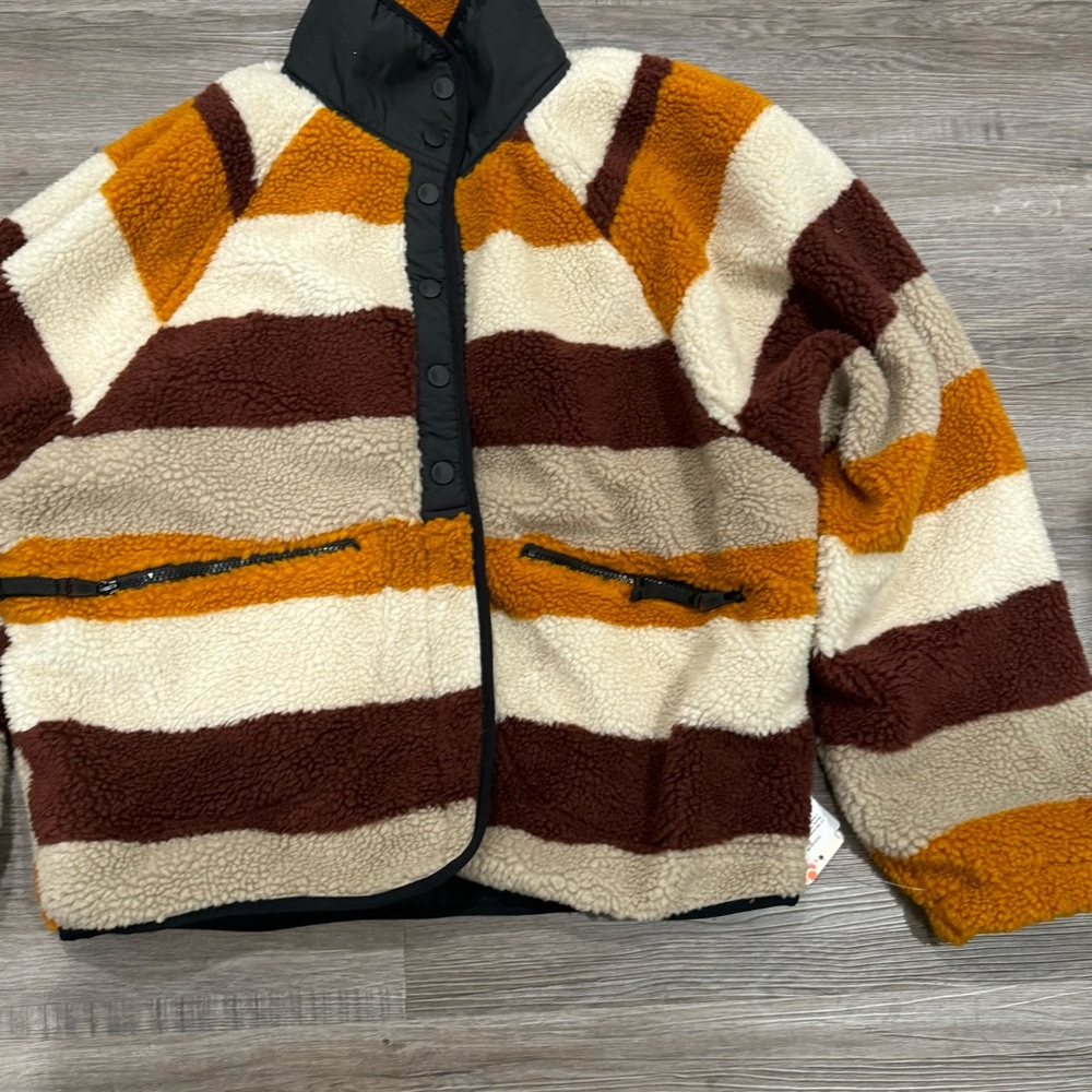 Free People FP Movement Rocky Ridge Jacket Assorted Shearling Teddy Coat - Picture 4 of 9